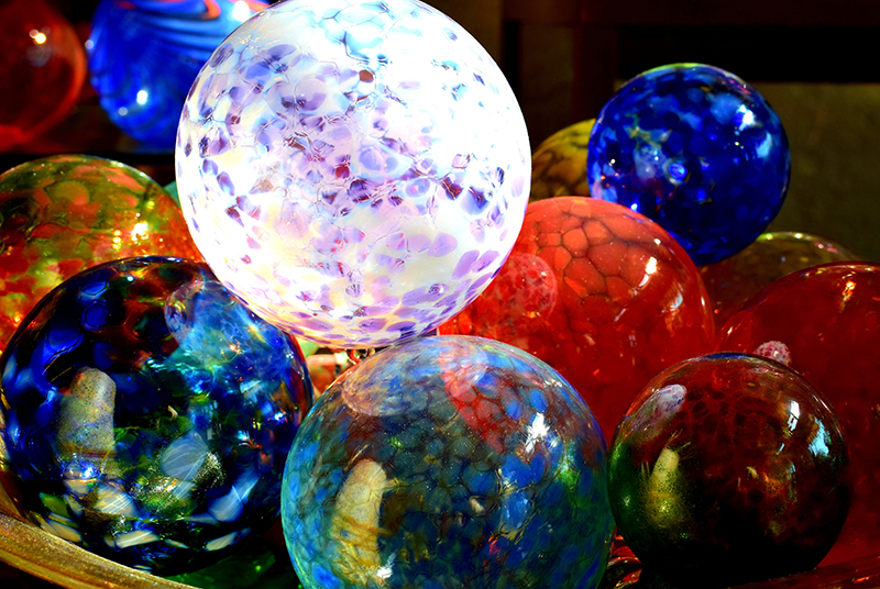 Blown glass ornaments