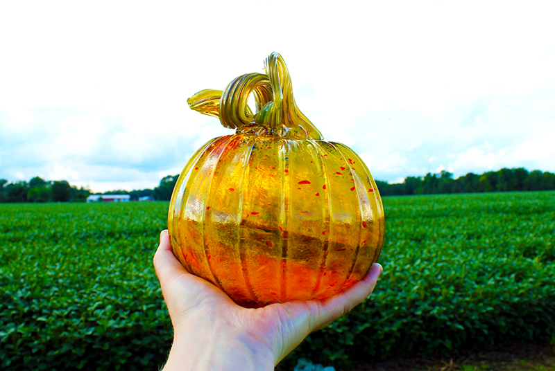 Blown Glass Pumpkin